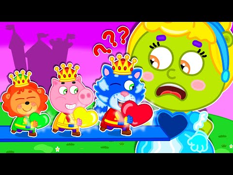 Pequeño Leon | Princesa y tres príncipes | Dibujos animados | Video Para Niños