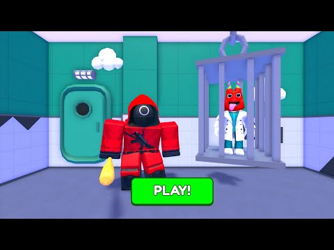 TEAM SQUID GAME ESCAPE! TEAMWORK OBBY ROBLOX