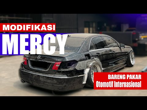 MODIFIKASI MERCY E250, RADIUS, BODY, REPAINT DAN LAIN-LAIN