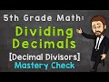 Dividing Decimals Mastery Check