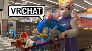 SONIC AND TORIEL GO SHOPPING! IN VR CHAT!