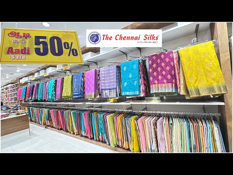 Chennai Silks Aadi Offer 5To50% Offer Sarees Collection | Fancy Sarees Dailywear Sarees