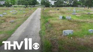 YouTube video thumbnail: Historic Arkansas Cemetery Struggling With Illegal Trash Dumping