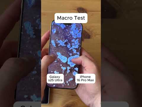 S25 Ultra vs iPhone 16 Pro Max Macro Test 🔍 Insane Detail! #s25ultra #iphone16promax #macro #tech