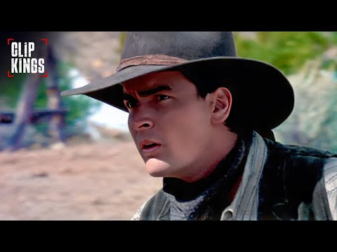 "Get Ready for Hell" (Charlie Sheen Full Scene) | Young Guns