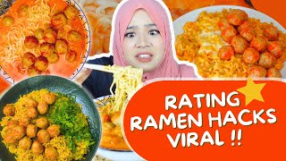 RATING RAMEN HACKS VIRAL !!!
