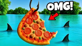 I Fished with a Pizza and Something Took a BITE!