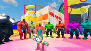 Franklin Playing (HOLI SPECIAL) Hide And Kill with All HULK - Indian bike driving 3d 