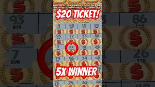 I Didn't Expect THIS on a $20 Hoosier Ticket! 😳💵 #shorts #lotterywinner #scratchoffs