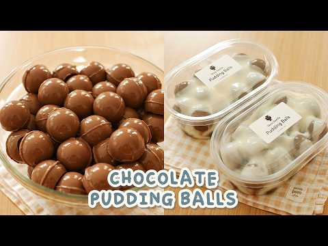 GEMES dan NYOKLAT BANGET!! CHOCOLATE PUDDING BALLS dengan Saus Vla Vanilla