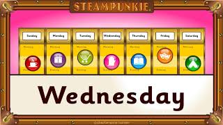 Days of the week flashcards