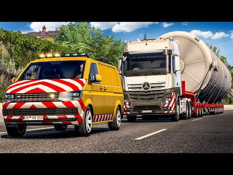 ETS 2: SCHWERTRANSPORT durch Rheinland-Pfalz | EURO TRUCK SIMULATOR 2