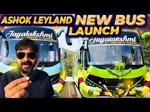 Driving Brand New Ashok Leyland 15M Luxury Sleeper AC Bus 😍 Tamil Bus Review - Tuberbasss