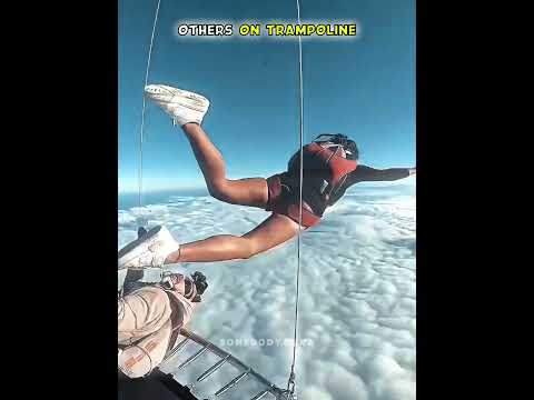 Other on trampoline VS Trampoline flyer