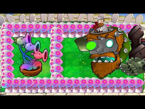 Hypno Threepeater vs 999 Giga Gargantuar vs Dr Zomboss - Plants vs Zombies