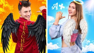Bad Teacher vs Students at School! New Girl Against Most Evil Teacher