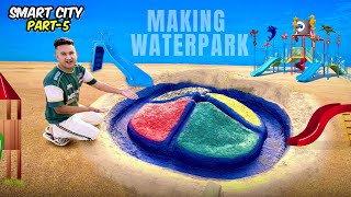 Colorful Water Slides & Dome in Our Smart City Waterpark! 🌈💦 | Part 5