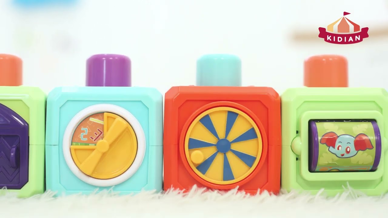 Кубики сенсорные музыкальные 3шт с 6мес - видео