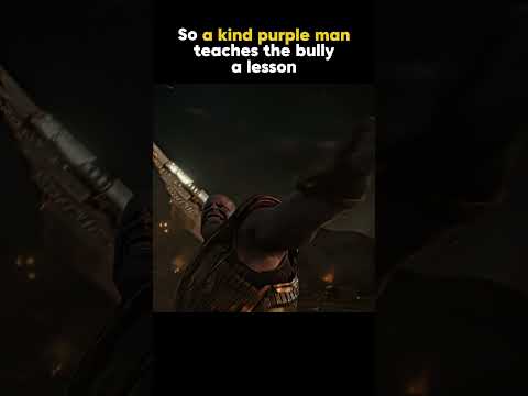 Kind Purple Man Protects Grandma #marvel