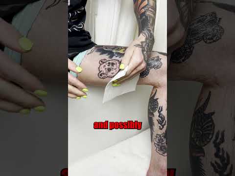 THE CORRECT WAY TO CLEAN FRESH TATTOOS