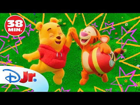 A JUGAR CON WINNIE THE POOH: ¿Te apetece divertirte con el osito Pooh? 🍯🩷 | @DisneyJuniorES