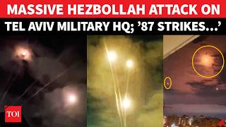 Tel Aviv Military HQ ATTACKED; ‘87 Strikes, 21 Merkava Tanks’: Hezbollah Strikes Deep Inside Israel