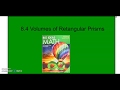 Calculating Volume of Prisms