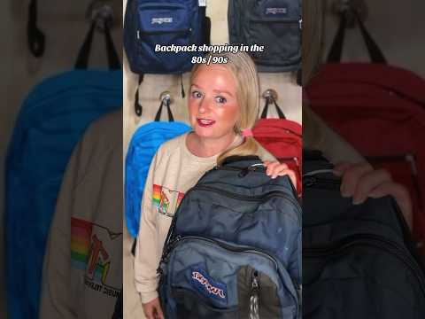 Backpack shopping now vs then. #nostalgia #80s #90s #backtoschool #shorts