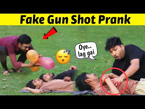 Fake Gun Shot Prank 😂|| Funniest Reactions || by Iqbal Malik & Sharik Shah on @sharikshah