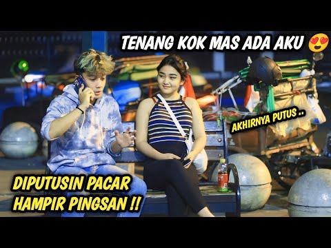 PRANK DIPUTUSIN PACARNYA DISAMPING GADIS CANTIK BEGINI REAKSINYA ‼️