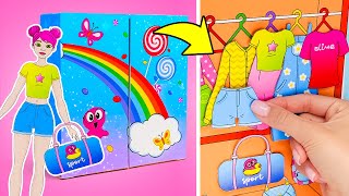 DIY-Garderobe und Outfits für Papierpuppen! Lustige Modenschau-Edition! 😂✨