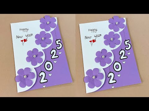 New Year card making handmade 2025 | DIY Happy New Year Card