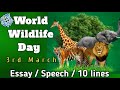 World Wildlife Day Awareness and Conservation