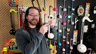 How to play notes on the Otamatone "Hot Cross Buns" and "Mary Had A Little Lamb" with @moshibass