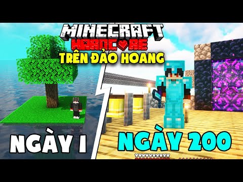 KiraMC Tóm Tắt 200 Ngày Minecraft Sinh Tồn Siêu Khó Trên Đảo Hoang Nghèo Nhất !!