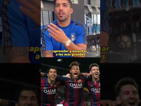Suarez sobre como era la relación con Messi y Neymar, Vía Placar TV #messi #neymar #suarez #shorts