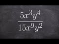 Simplifying Rational Expressions with Exponents