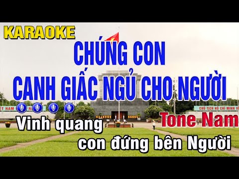 Chúng Con Canh Giấc Ngủ Của Người Karaoke Tone Nam (C) Phối Mới | Trung Hiếu Karaoke