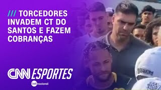Invasão ao CT do Santos teve portão quebrado, cobrança a Neymar e ameaças | CNN NOVO DIA