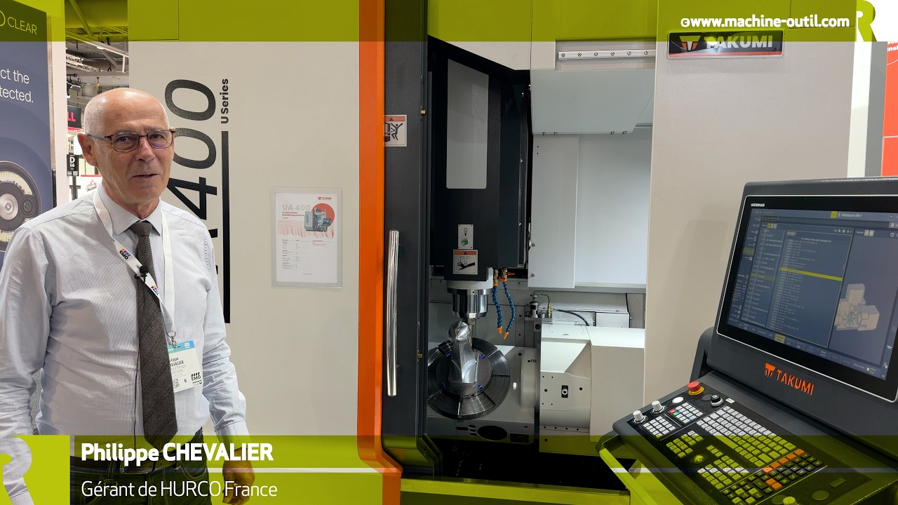 Centre d'usinage 5 axes avec compensation thermique pour la broche