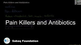 Pain Killers and Antibiotics