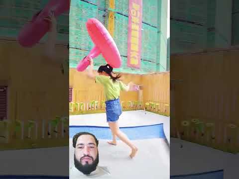 Cute girl amazing foam #shortsvideo