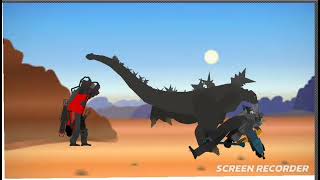 Godzilla minus one vs titan trio