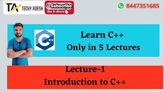 C++ Tutorial for Beginner | Introduction to C++ | Lecture 1 C++ Tutorial
