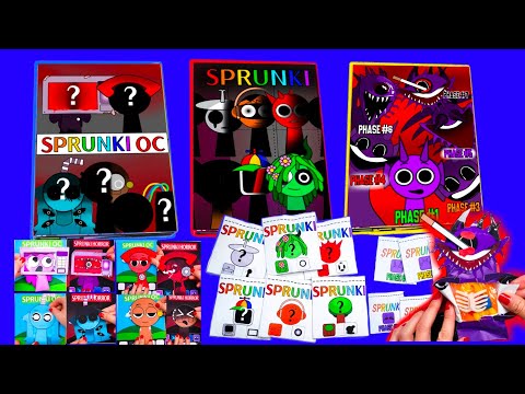 INCREDIBOX SPRUNKI OC MOD&CORRUPTBOX MOD&DURPLE PHASE1~7 GAMINGBOOK+SPRUNKI BLINDBAG SQUISHY PLAY