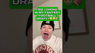 Did I FAIL my Fantasy Football Draft!?😳😭🏈 #nfl #football #fantasyfootball #sports #funny