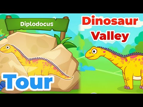 🦖 Dinosaur Valley Tour | 🦅 Diplodocus Adventure for Kids 🎢