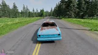 Rusty Vintage Car roaming around at the West Coast US - BeamNG.drive I Ayieeeks Gaming