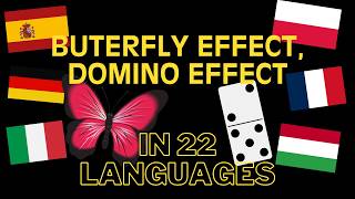 Butterfly effect & Domino effect in all languages I can.