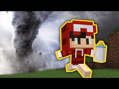 BEBÊ FUGINDO DE UM TORNADO - MINECRAFT